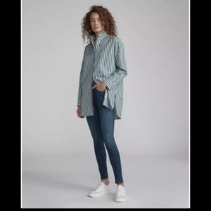 Rag and Bone Skinny High Rise Frayed Jeans Sz 27